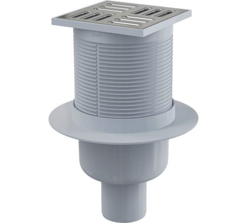 Трап для душа AlcaPlast 105x105/50 мм прямой выпуск решетка нержавеющая сталь APV2