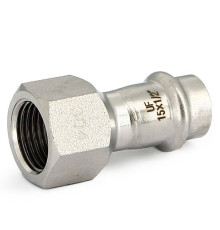 Муфта пресс с внутренней резьбой Uni-Fitt 28x3/4 нержавеющая сталь 771S4300