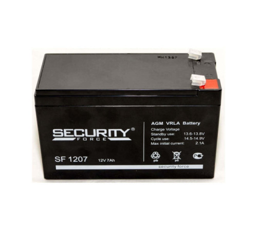 Аккумулятор усиленный ectoControl 12 В 7 Ач ES-BACC-07