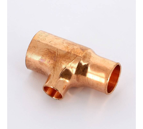 Тройник медный под пайку Viega 28х15х22 мм 106737