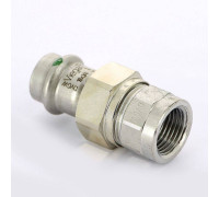 Муфта разъемная Viega Sanpress Inox 18х1/2 пресс-В с плоским уплотнением 437473