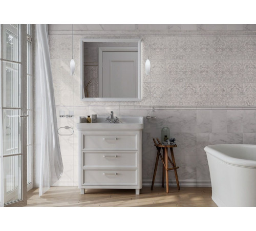 Панель с зеркалом Kerama Marazzi POMPEI 80 см белая PO.mi.80\WHT