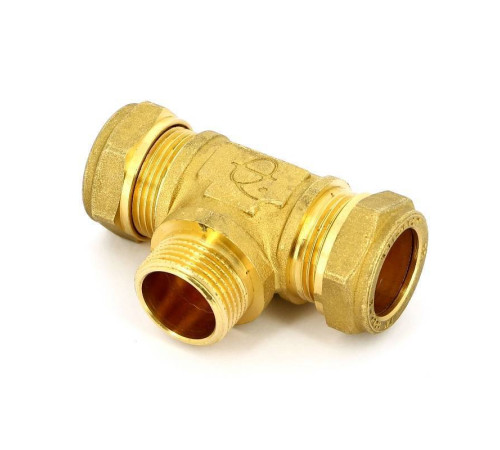 Тройник обжимной Tiemme 22х3/4х22 НР 1100067