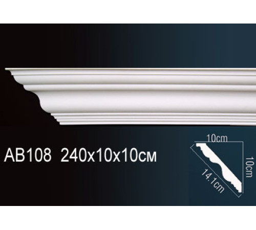 Карниз потолочный полиуретановый Perfect AB108