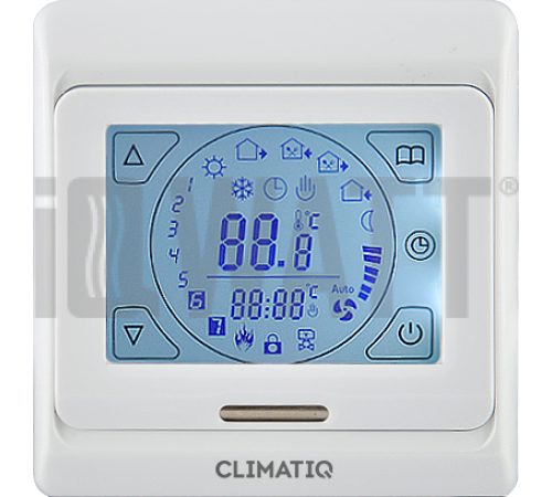 Терморегулятор программируемый CLIMATIQ ST сенсорный белый 20667