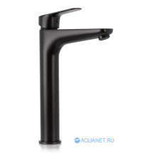 Смеситель для умывальника высокий Bravat Rhein черный матовый F1429564BW-A-ENG