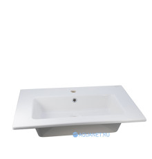 Раковина накладная Allen Brau FANTASY Flat 915x465 мм с переливом белая 4.11013.20