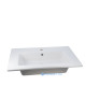 Раковина накладная Allen Brau FANTASY Flat 915x465 мм с переливом белая 4.11013.20