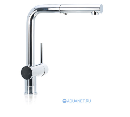 Смеситель для кухни Paffoni Light с выдвижным душем 2 режима хром LIG285CR-MET