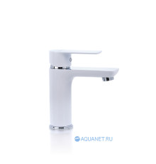 Смеситель для раковины Aquanet Arctic хром/белый AF520-10CW