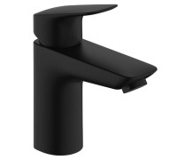 Смеситель для раковины Hansgrohe Logis 100 однорычажный с донным клапаном Push-Open черный матовый 71107670