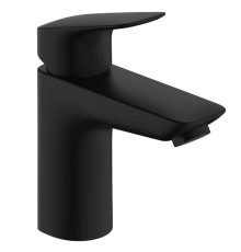 Смеситель для раковины Hansgrohe Logis 100 однорычажный с донным клапаном Push-Open черный матовый 71107670