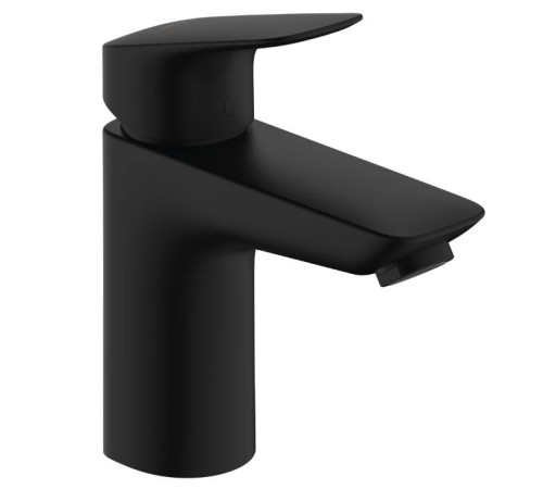 Смеситель для раковины Hansgrohe Logis 100 однорычажный с донным клапаном Push-Open черный матовый 71107670