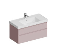 Тумба подвесная Kerama Marazzi Cubo 100 см с ящиками мальва матовая CUB.100.2\MAL