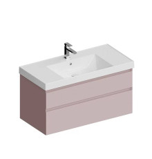 Тумба подвесная Kerama Marazzi Cubo 100 см с ящиками мальва матовая CUB.100.2\MAL