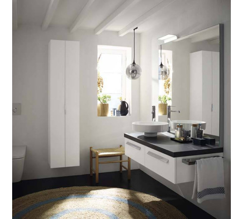 Шкаф-пенал Burgbad Sys30 40х33.5х176 см подвесной с зеркалом HSHD040464