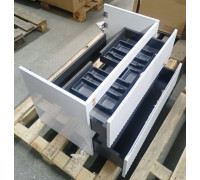 Тумба под умывальник подвесная AQUAMET S1 80 см белый глянец AQM900180WH