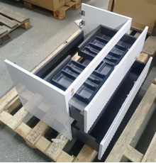 Тумба под умывальник подвесная AQUAMET S1 80 см белый глянец AQM900180WH