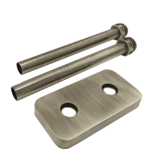 Комплект трубок SR Rubinetterie 15x1.0 мм с наружной резьбой 1/2x15 и отражателем 50 мм никель матовый A494-1500NS15