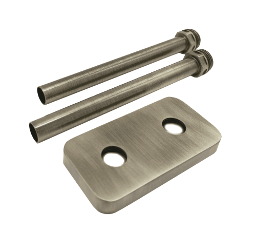 Комплект трубок SR Rubinetterie 15x1.0 мм с наружной резьбой 1/2x15 и отражателем 50 мм никель матовый A494-1500NS15