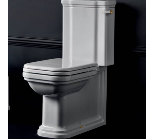 Унитаз-моноблок Kerasan Waldorf 68х40 см белый/золото 417901/411701/760391/756991