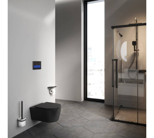 Унитаз подвесной AM.PM Func FlashClean с сиденьем микролифт матовый C8F1701MBSC