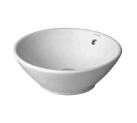 Раковина круглая Duravit Starck 3 42 см с переливом без отверстия под смеситель 0325420000