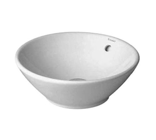Раковина круглая Duravit Starck 3 42 см с переливом без отверстия под смеситель 0325420000