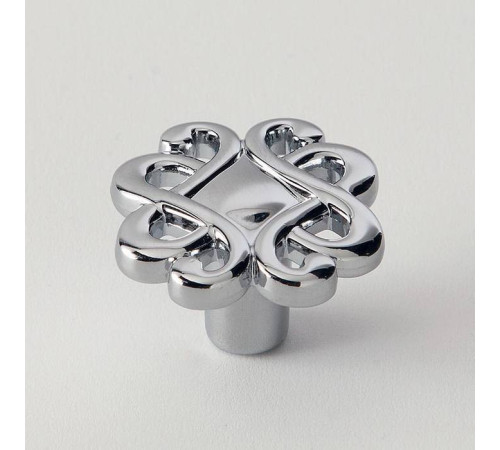 Ручка-кнопка мебельная EBAN Riflesso хром FACRFPO--CR