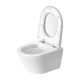 Унитаз подвесной Duravit D-Neo 48x37 см безободковый с сиденьем микролифт белый 45880900A1
