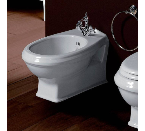 Биде подвесное Simas Arcade 37х53 см 1 отверстие белое AR843bi