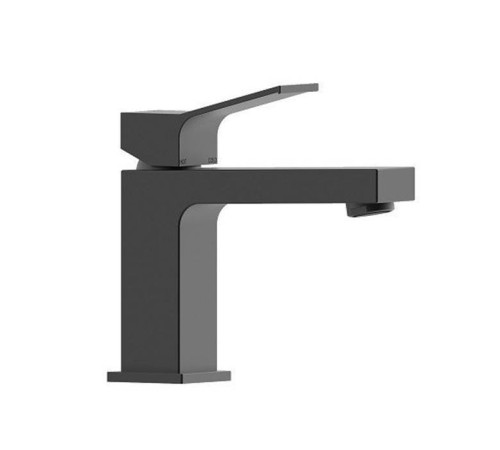 Смеситель для раковины Bossini Aki Line с донным клапаном черный матовый Z00707.073