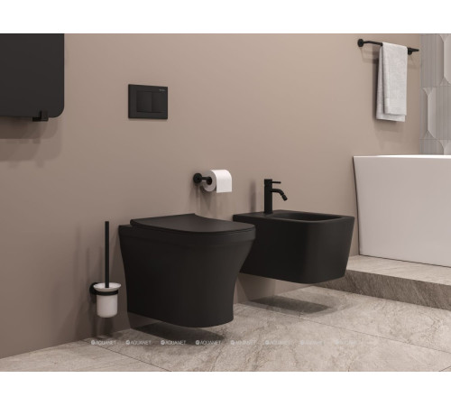 Биде подвесное Allen Brau LIBERTY 2 518x367 мм черный матовый 4.33010.31