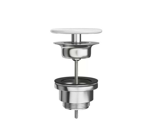 Донный клапан Kerama Marazzi для раковины белый глянцевый DRR.1/WHT