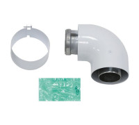 Отвод для дымохода Vaillant 90° DN 60/100 мм 303808