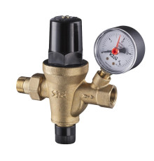 Клапан автоматической подпитки SR Rubinetterie M105 1/2 с фильтром и манометром M105-1500G000