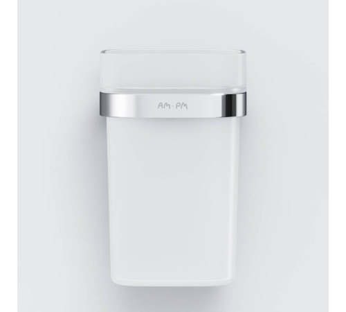 Стакан стеклянный с держателем AM.PM Func настенный хром A8F34300