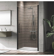 Душевая дверь Novellini Young 1B 97-101х200 см распашная черный Y21B97-1H