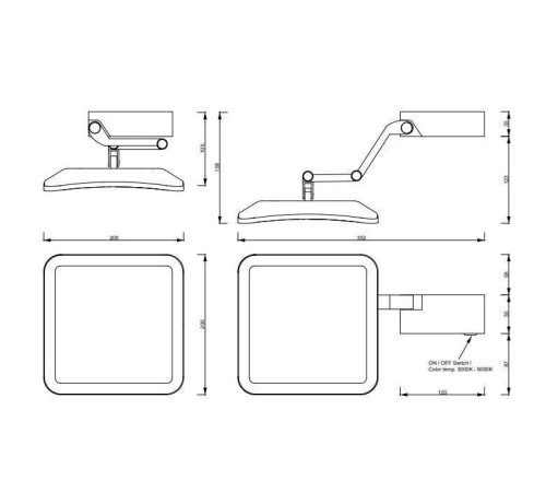 Косметическое зеркало Decor Walther Club Vanity Plus VISION хром 0123200