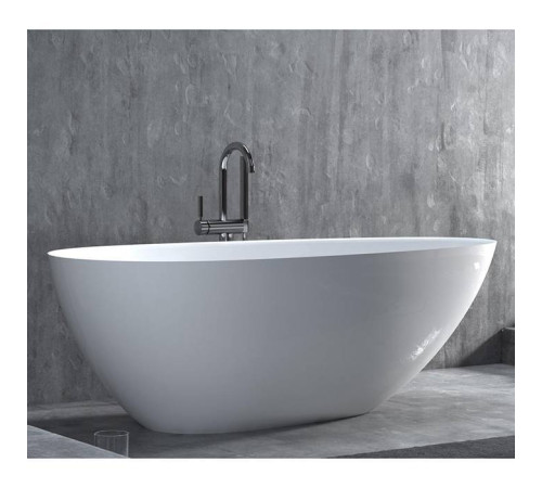 Ванна отдельностоящая Salini Paola Bassa 172х82.7х57.8 см S-Stone белый матовый 101612SM