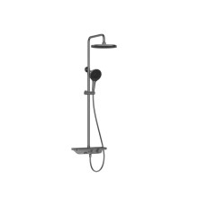 Душевая система AQUADEUS CHUVA с изливом оружейная сталь CHU0445