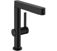 Смеситель для раковины hansgrohe Finoris 230 однорычажный с вытяжным душем 2jet и клапаном Push-Open матовый черный 76063670