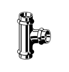 Тройник Viega Profipress 35 мм медь SC-Contur модель 2418 291983