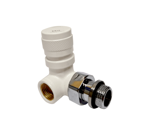 Вентиль на подачу вертикальный SR Rubinetterie Tondera 1/2 ручной левый белый 0617-1500VC0A