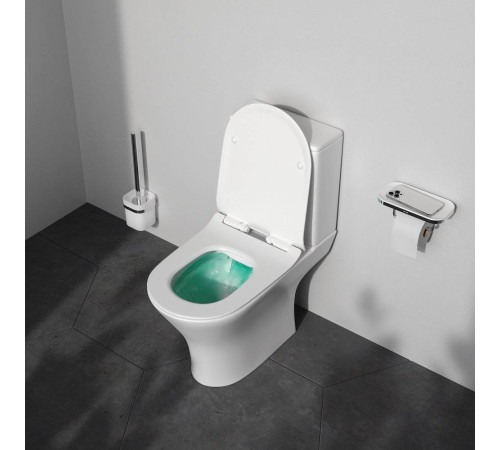 Унитаз-компакт напольный AM.PM Sense FlashClean с сиденьем микролифт C748600SC