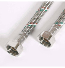 Гибкая подводка для воды Uni-Fitt DN 8 1/2 ВВ 80 см нержавеющая сталь 500S2008