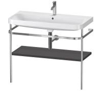 Консоль напольная с умывальником Duravit Happy D.2 Plus 97.5х49 см графит HP4838O8080