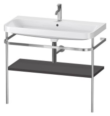 Консоль напольная с умывальником Duravit Happy D.2 Plus 97.5х49 см графит HP4838O8080