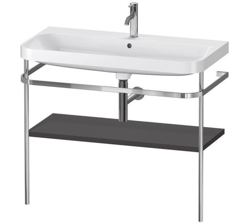 Консоль напольная с умывальником Duravit Happy D.2 Plus 97.5х49 см графит HP4838O8080