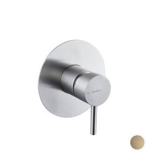 Смеситель для душа встраиваемый Newform X-STEEL 316 PVD Brushed pale gold 69675EX.59.098